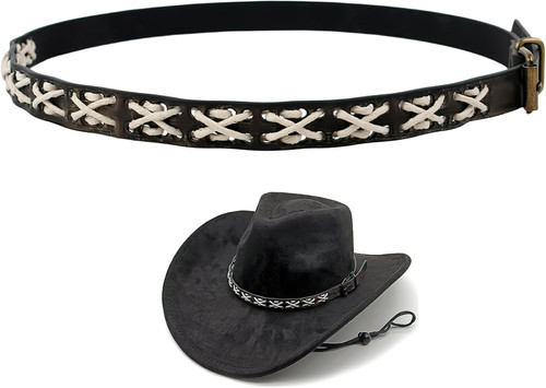Cowboy hat band leather - hat,
