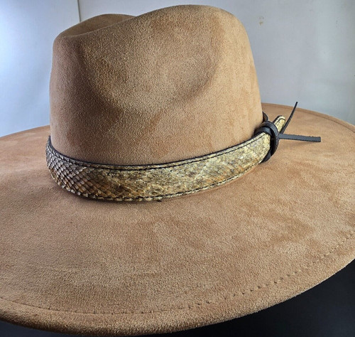 Rattlesnake skin hat band band