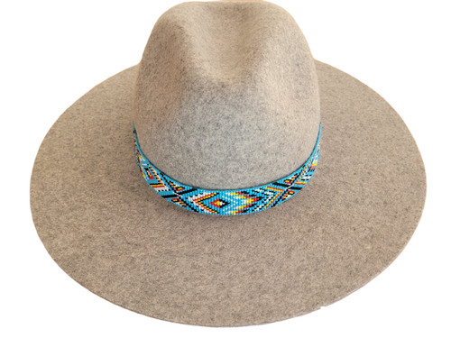 Western seed beaded hat band - seed,
