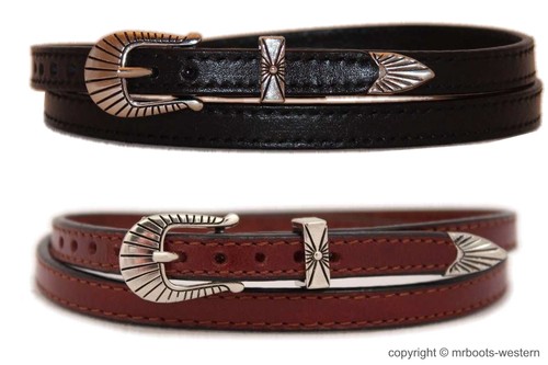 Two western leather hat band - western,